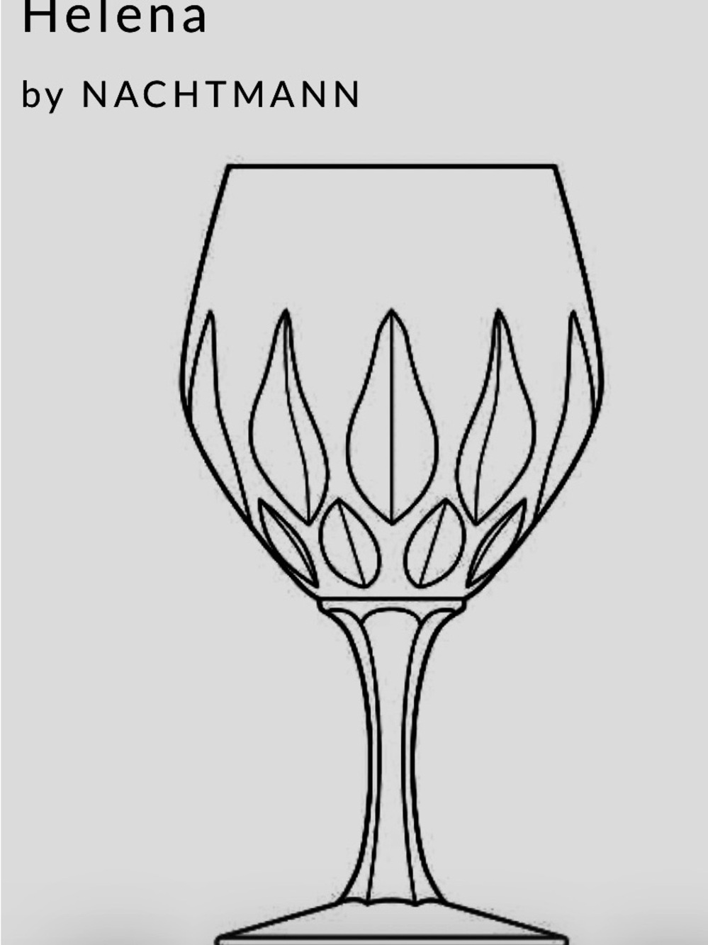 Helena by Nachtmann German Handblown Crystal - 8 Wine Glasses - Picture 3 of 3